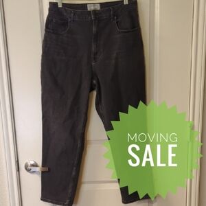 Everlane Women's Charcoal Straight Crop Jeans